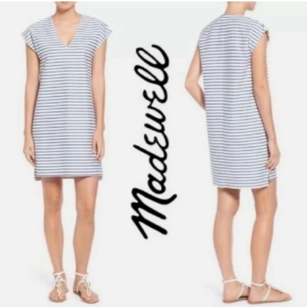 Madewell Pullover Sheath Nautical Dress - Size Small